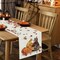 Fall Table Runner Pumpkins Cat Maple Leaf Autumn Harvest Seasonal Thanksgiving Decorations for Home Kitchen Dining Room Party Decor 13 x 90 Inch